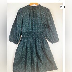 GAP Dark Green Patterned Dress
